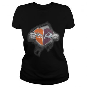 Broncos Avalanche Its in my heart inside me lkadies tee