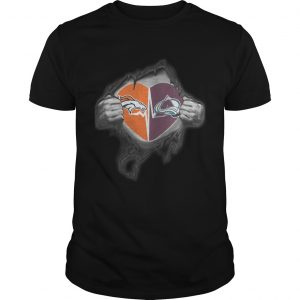 Broncos Avalanche Its in my heart inside me unisex