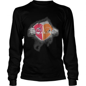 Browns Indians Its in my heart inside me longsleeve tee