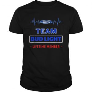 Bud Light team lifetime member heartbeat unisex