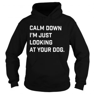 Calm down Im just looking at your dog hoodie