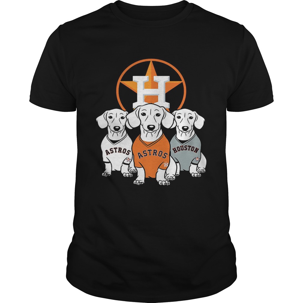 Dachshund Houston Astros shirt