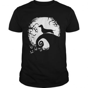 Dachshund in the midnight moon Halloween UNISEX