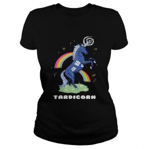 Doctor Who Tardis Cardboard Tardicorn ladies tee