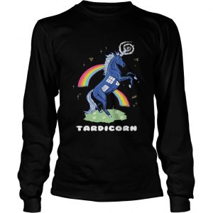 Doctor Who Tardis Cardboard Tardicorn longsleeve tee