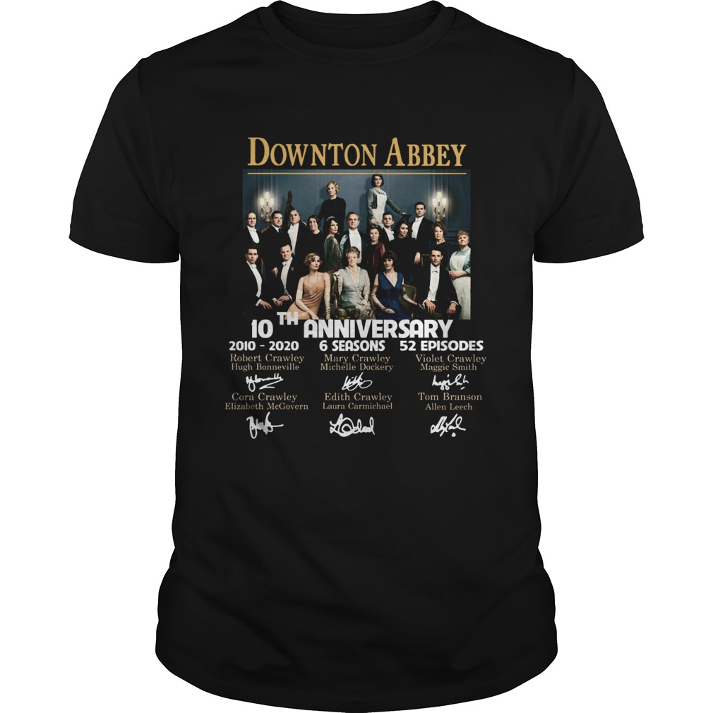 Downton Abbey 10th Anniversary 2010 2020 6seasons 52 episodes signatures shirt