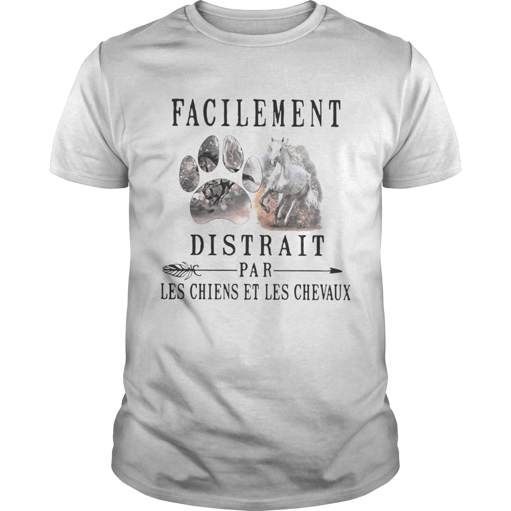 Facilement distrait par les chiens et les chevaux shirt