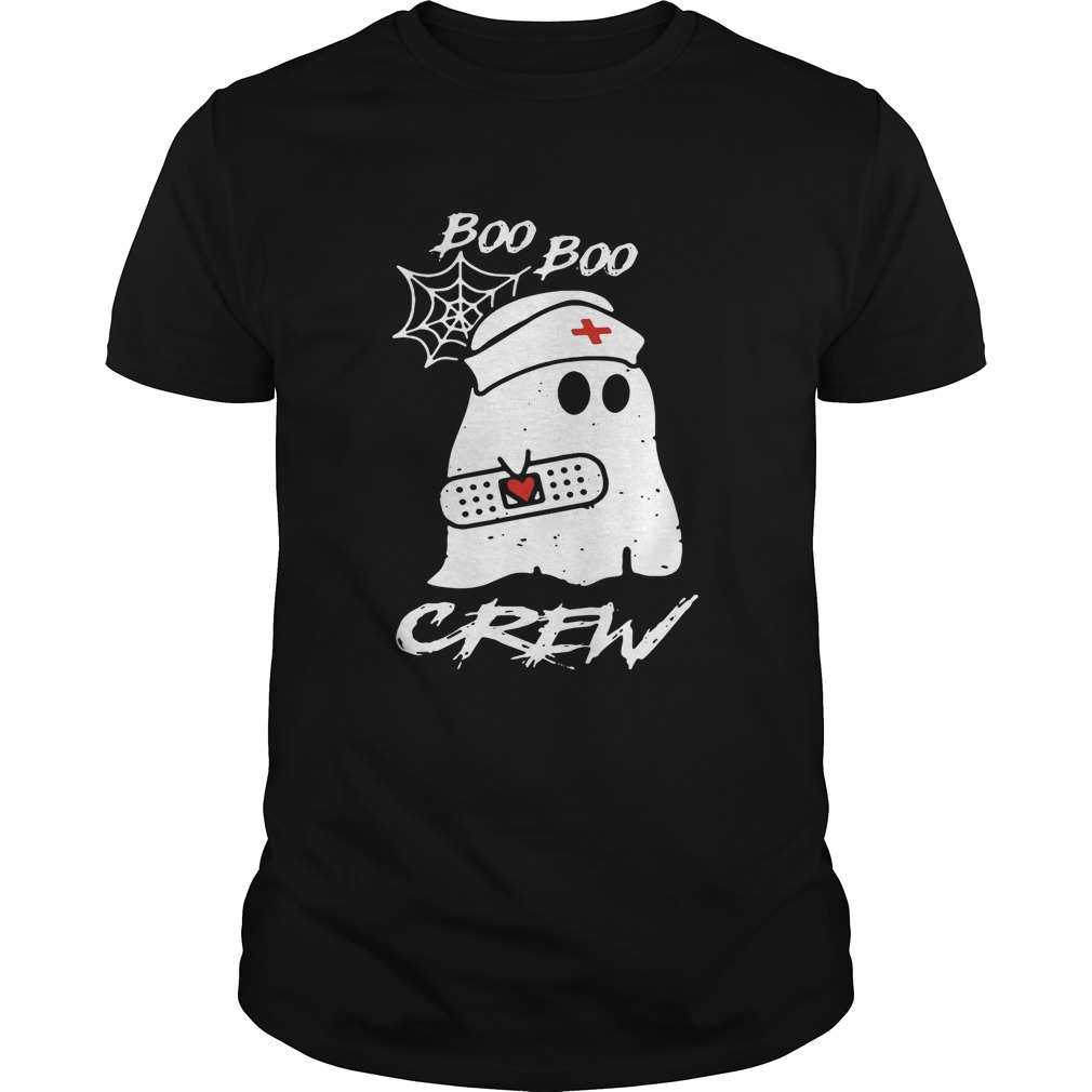 Ghost nurse boo boo crew shirt