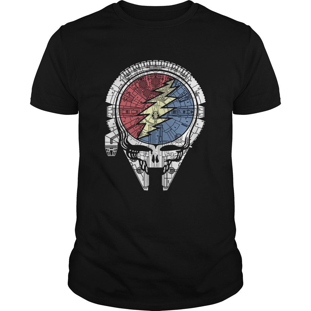 Grateful dead steal your face Millennium Falcon shirt