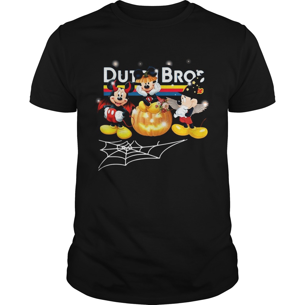 Halloween Dutch Bros coffee Mickey Mouse shirt