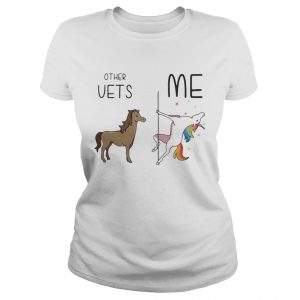 Horse unicorn pole dance other vets me ladies tee