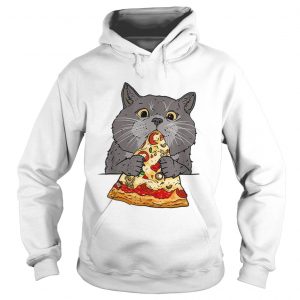 Hot Cute Cat Like Pizza With Cheese Cats Lovers hoodie