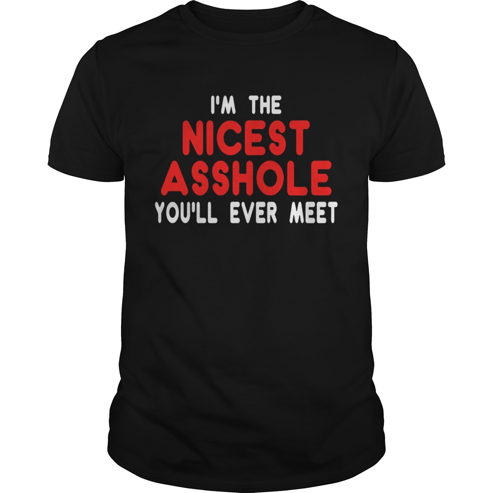 Im the nicest asshole you will ever meet shirt