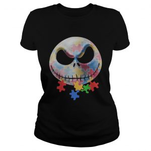 Jack Skellington Autism Awareness ladies tee