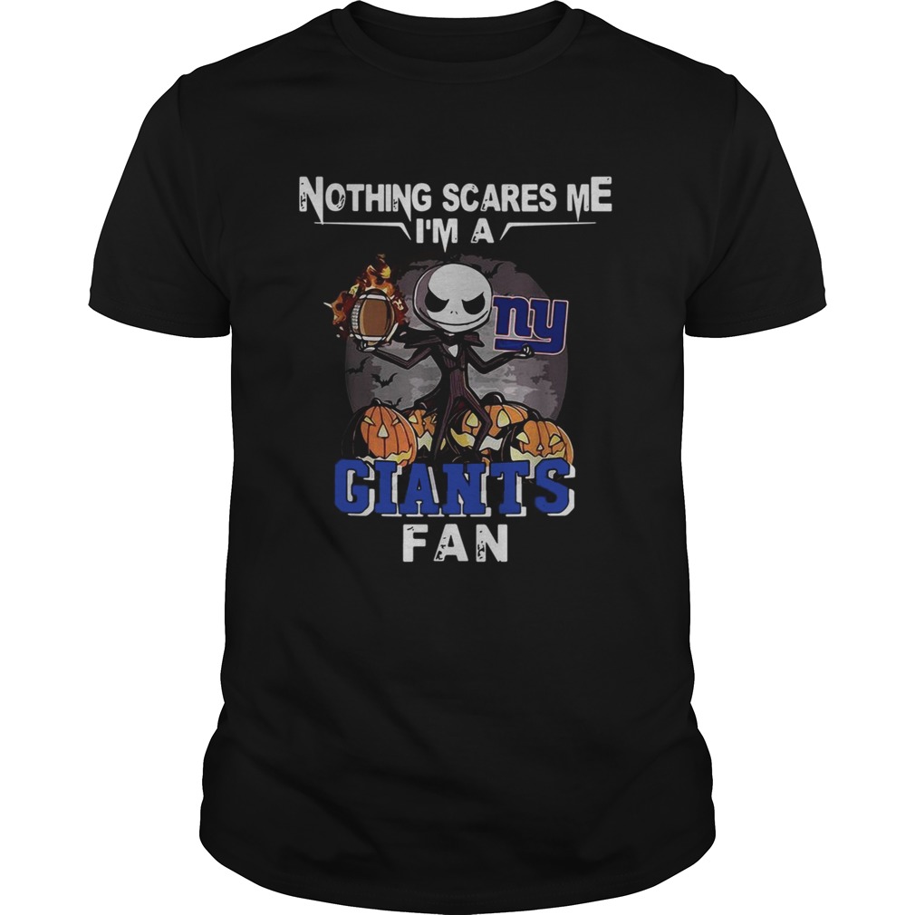 Jack Skellington nothing scares me I’m a New York Giants fan shirt