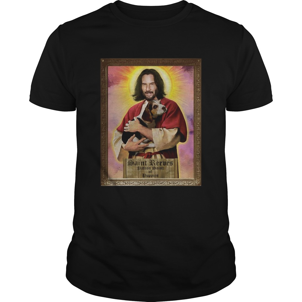 Keanu Reeves Saint Reeves patron saint of puppies shirt