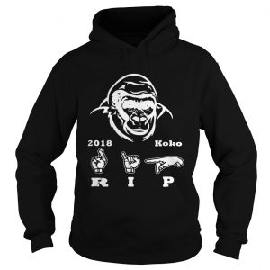 Koko Gorilla RIP 2018 sign language hoodie