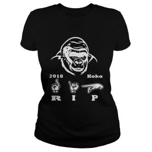 Koko Gorilla RIP 2018 sign language ladies tee