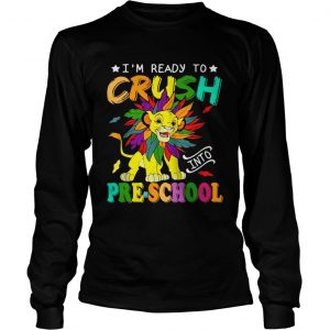 Lion Im ready to crush preschool longsleeve tee