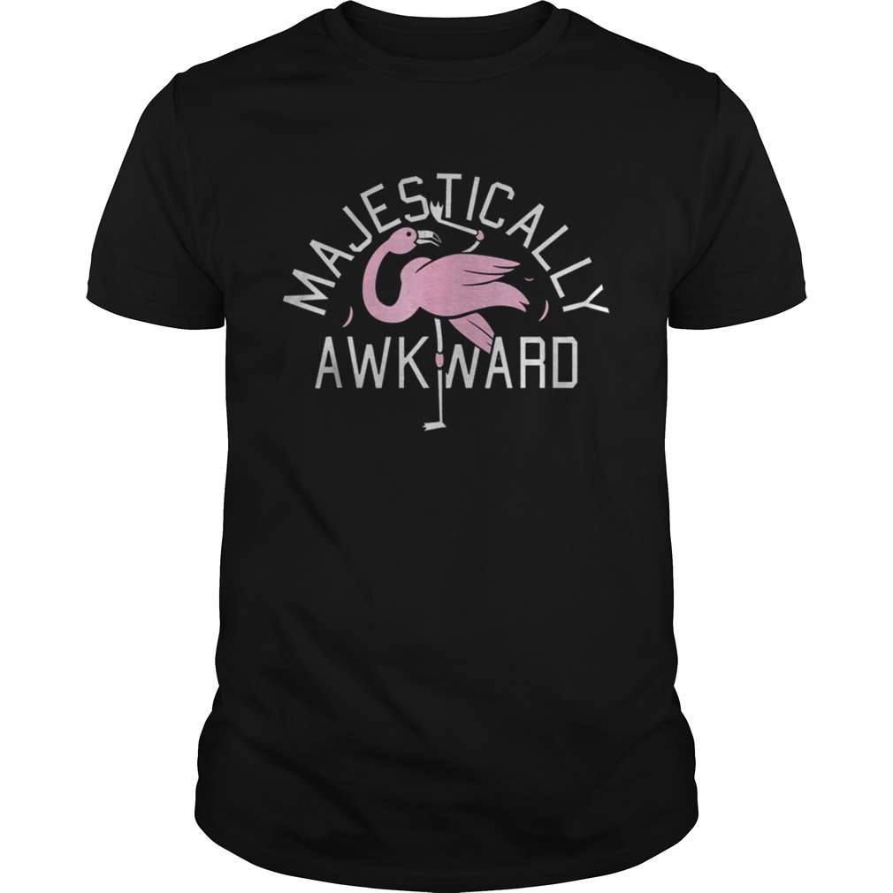 Majestically Awkward Pink Flamingo Funny Bar Crawl Shirt T-Shirt