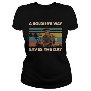 Mark Rumsfield A soldiers way saves the day vintage ladies tee