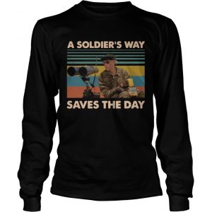 Mark Rumsfield A soldiers way saves the day vintage longsleeve tee