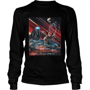 Marvel Studios SpiderMan far from home poster longsleeve tee