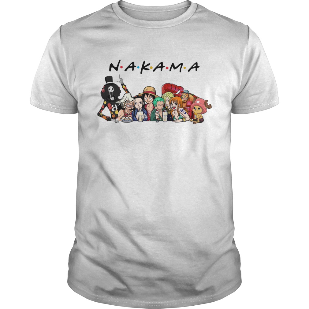 Nakama One Piece Friends tv show shirt