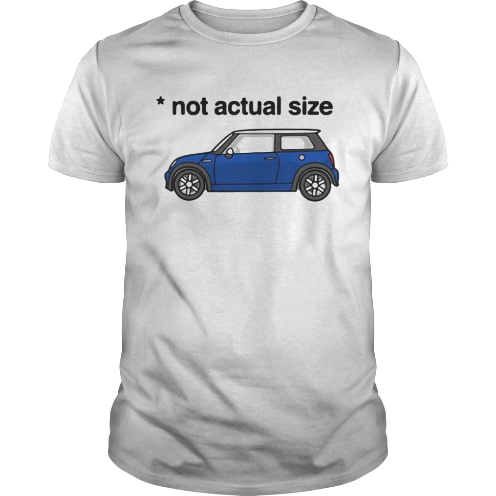 Not actual size shirt