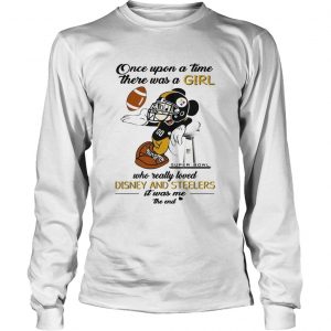 Once upon a time there was a girl who really loved Disney and Steelers longsleeve tee