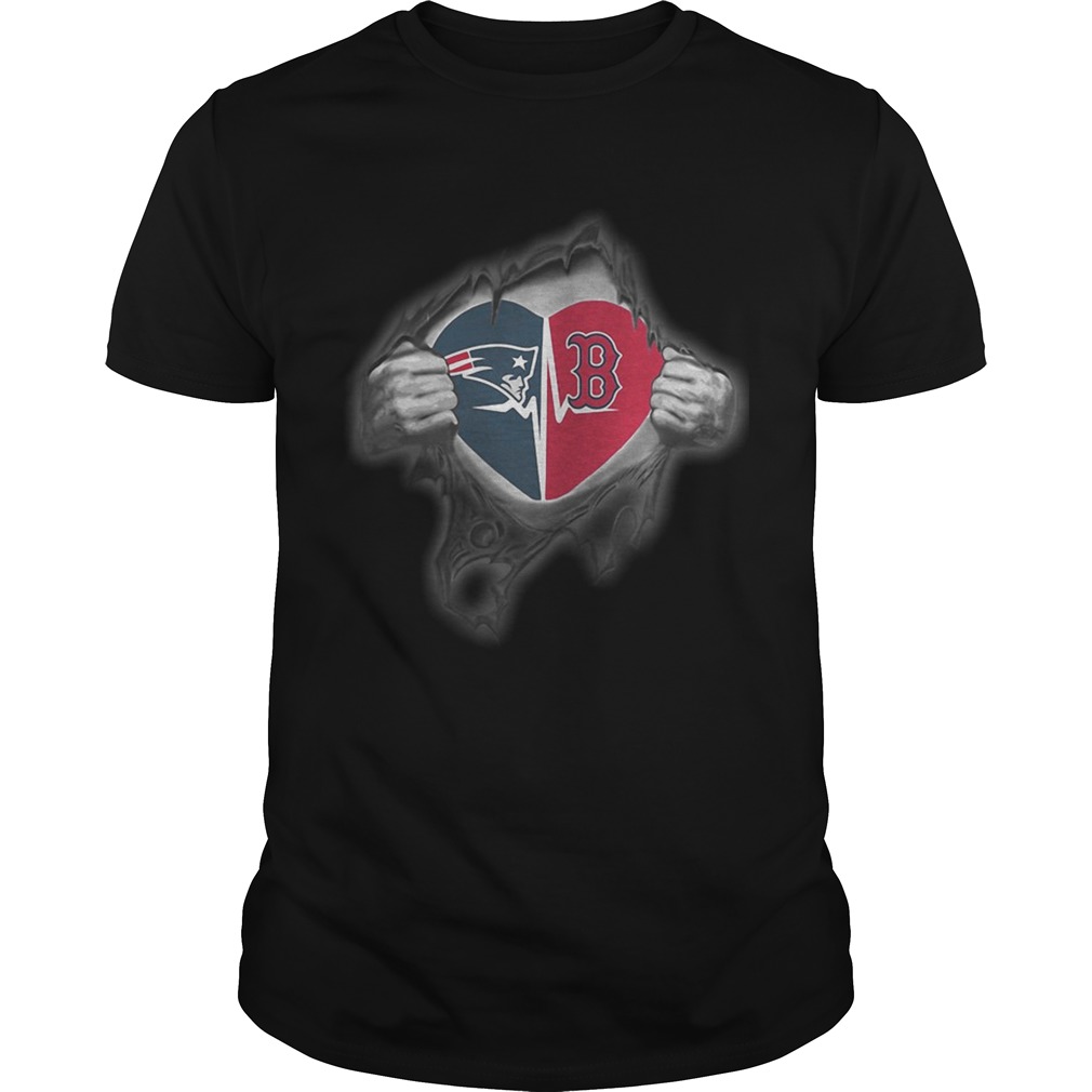 Patriots Redsoxs Its in my heart inside me shirt