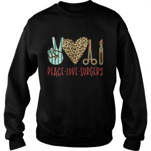 Peace love hair styling sweatshirt