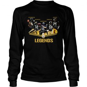 Pittsburgh Steelers team legends signatures longsleeve tee