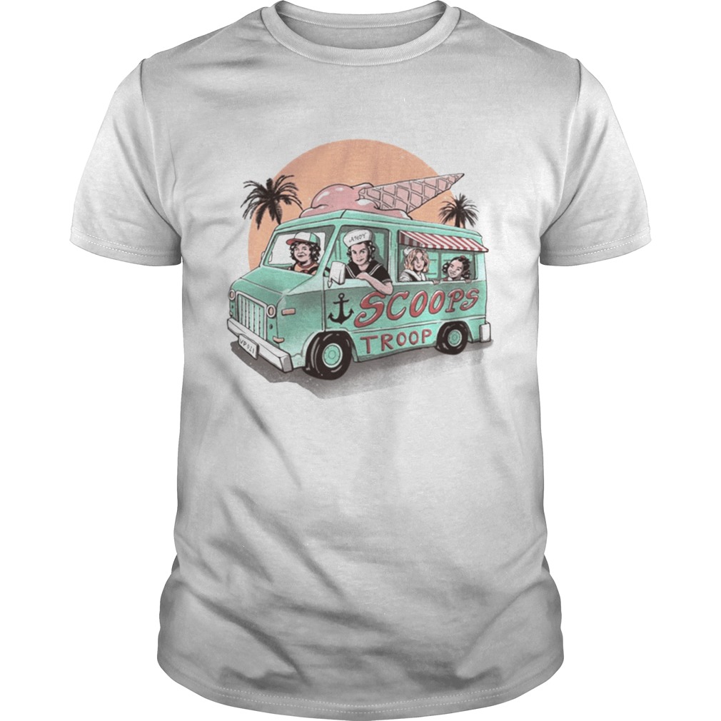 Scoops troop ice cream truck shirt mens tshirt