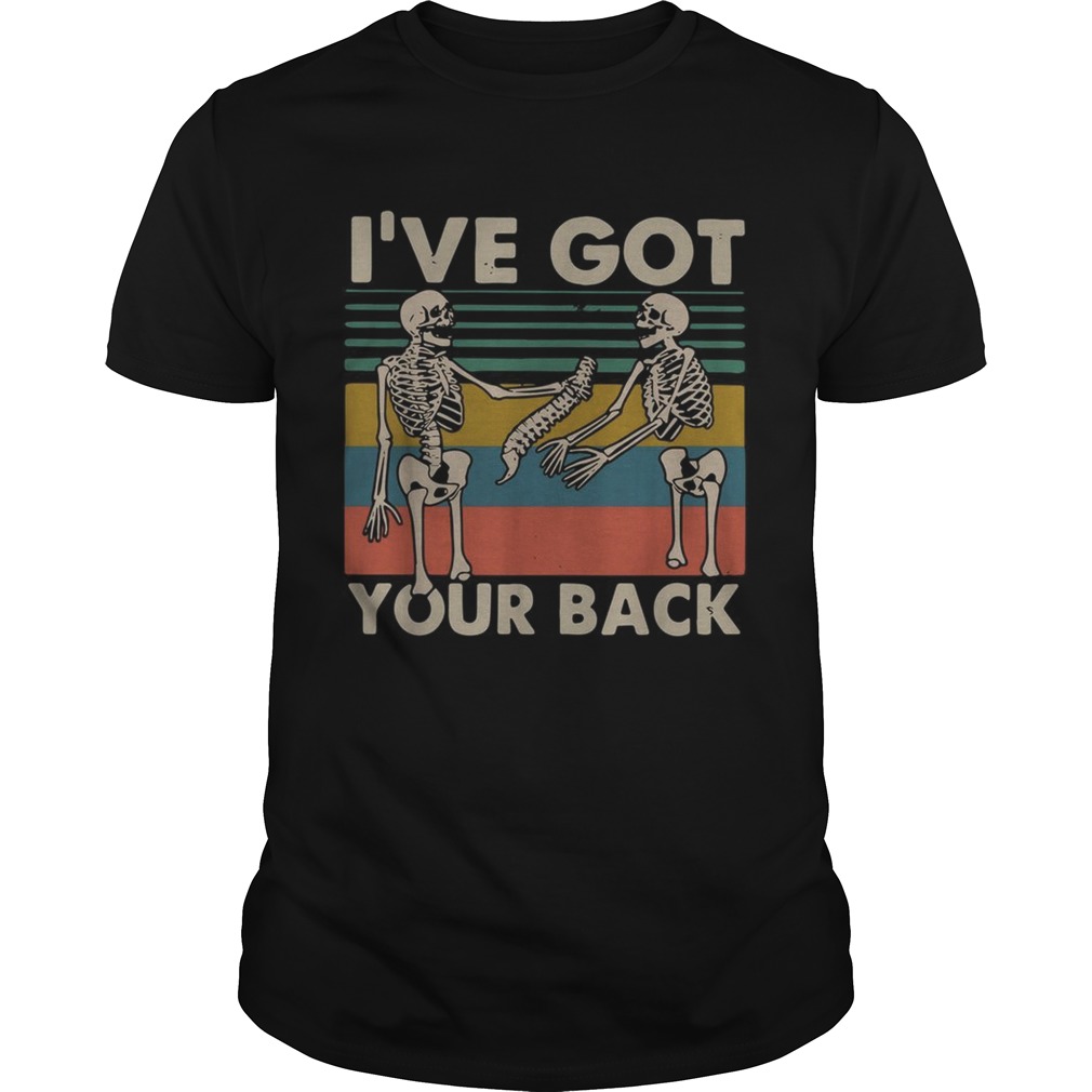 Skeleton Ive got your back vintage shirt