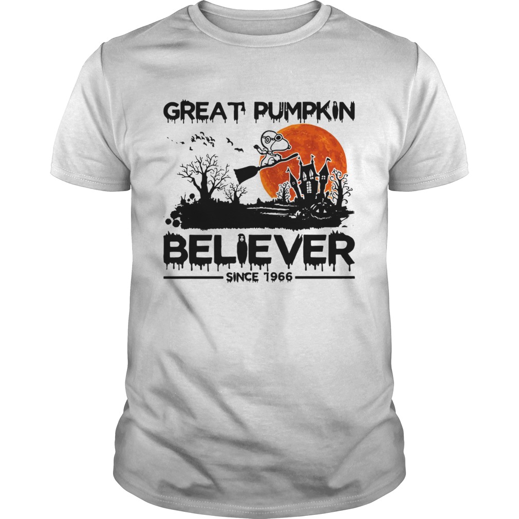 Snoopy Great pumpkin believer since 1966 Halloween shirt