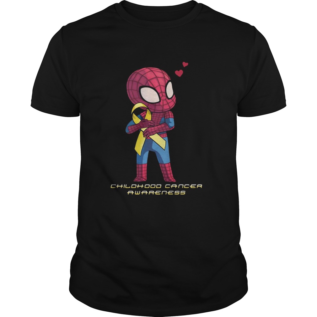 Spider Man childhood cancer awareness shirt