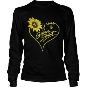 Sunflower Jesus and George Strait longsleeve tee