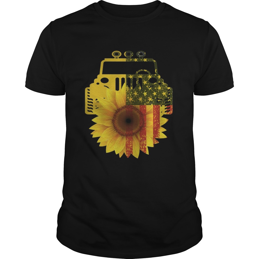 Sunflower us flag TShirt