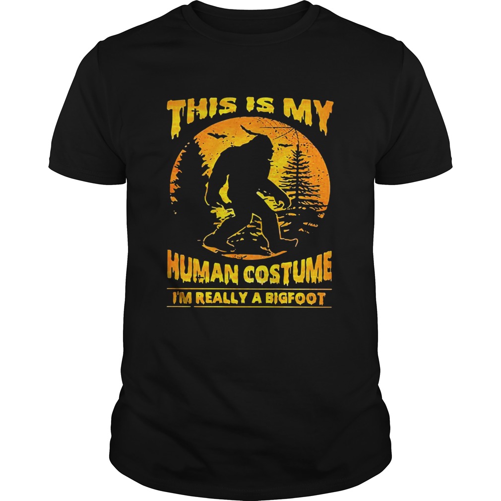 This is my human costume Im really a bigfoot shirt