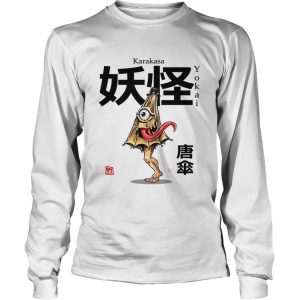 Tshirt yokai kawaii karakasa version 2 longsleeve tee