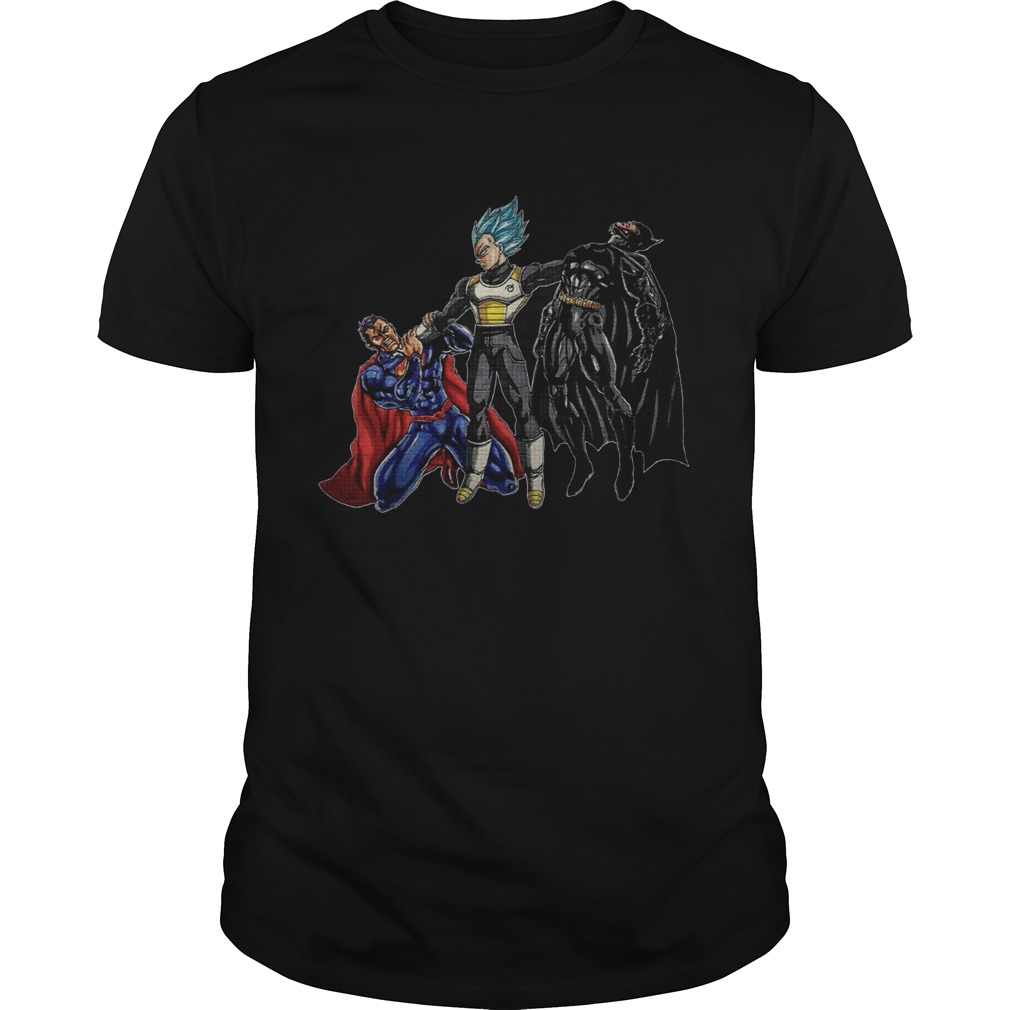 Vegeta vs Superman And Batman shirt