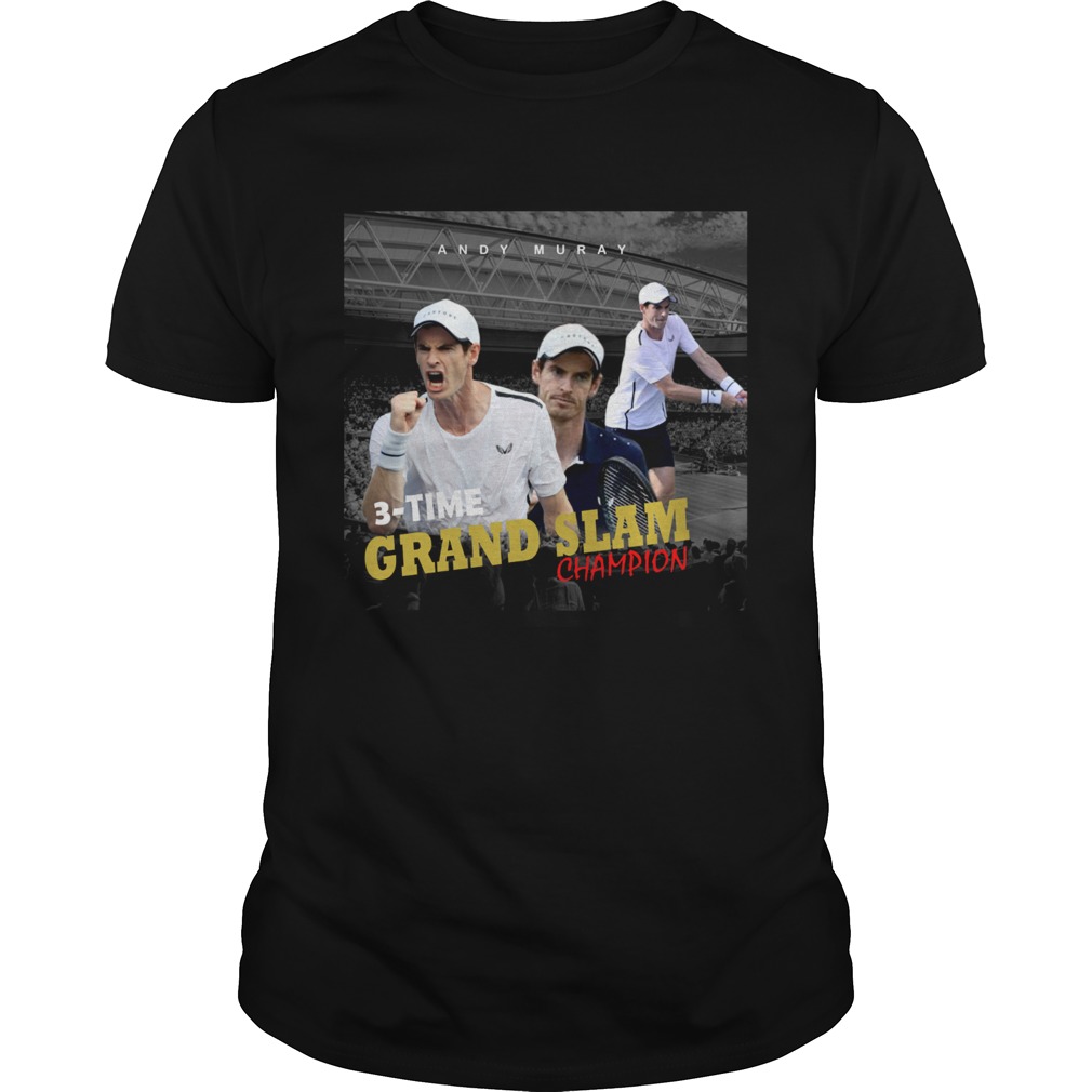 Andy Murray 3 time Grand Slam champion shirt