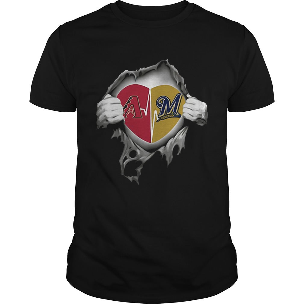 Arizona Diamondbacks Blood Inside Me Milwaukee Brewers shirt