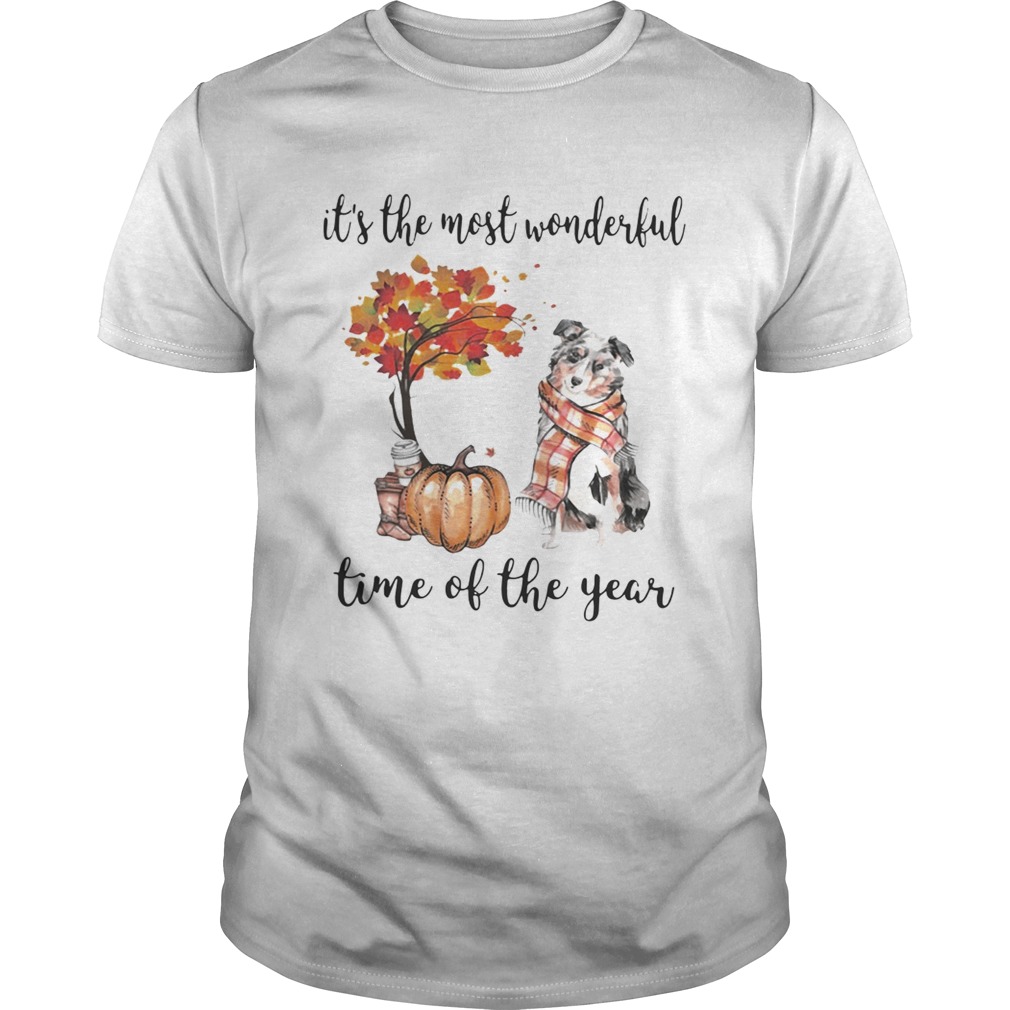 Australian Shepherd its the most wonderful time of the year shirt