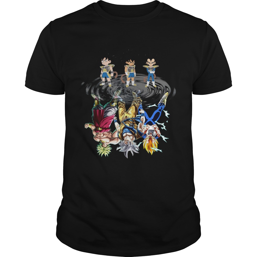 Broly Son Goku Vegeta shadow in the mirror shirt