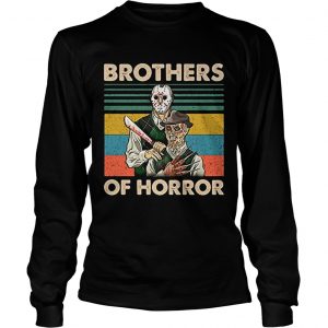 Brothers of Horror Jason Voorhees and Freddy Krueger vintage longsleeve tee