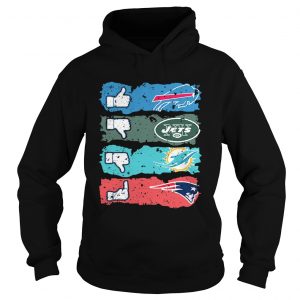 Buffalo Bills dislike New York Jets Miami Dolphins fuck New England Patriots hoodie