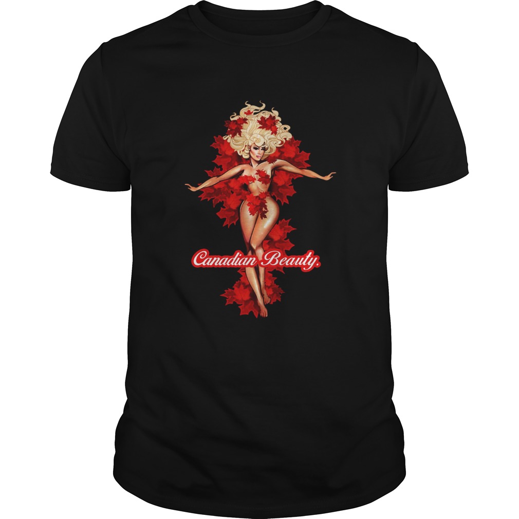 Canadian Beauty Girl Maple Leaf shirt