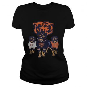 Chicago Bears Rottweiler Dog ladies tee